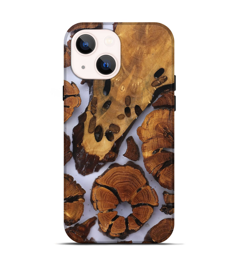 iPhone 14 Wood Live Edge Phone Case - Jalisa (Clear, 823236)