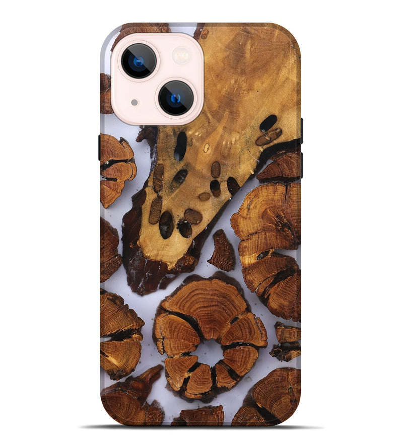 iPhone 14 Plus Wood Live Edge Phone Case - Jalisa (Clear, 823236)