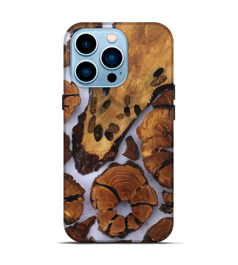 iPhone 14 Pro Wood Live Edge Phone Case - Jalisa (Clear, 823236)