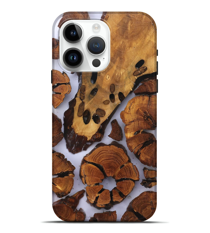 iPhone 15 Pro Max Wood Live Edge Phone Case - Jalisa (Clear, 823236)