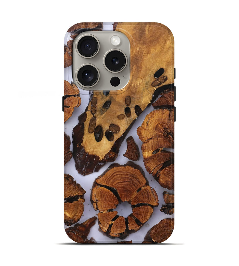 iPhone 16 Pro Wood Live Edge Phone Case - Jalisa (Clear, 823236)