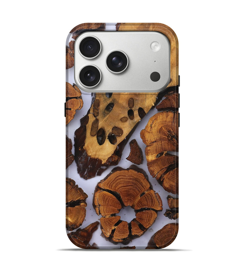 iPhone 17 Pro Wood Live Edge Phone Case - Jalisa (Clear, 823236)