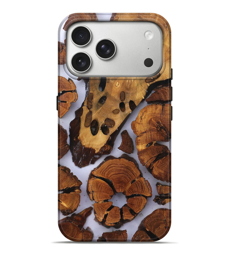 iPhone 17 Pro Max Wood Live Edge Phone Case - Jalisa (Clear, 823236)