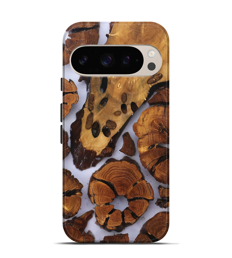 Pixel 10 Pro Wood Live Edge Phone Case - Jalisa (Clear, 823236)