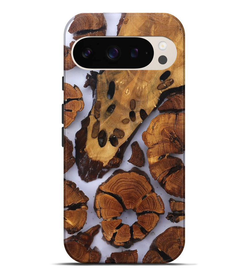 Pixel 9 Pro XL Wood Live Edge Phone Case - Jalisa (Clear, 823236)
