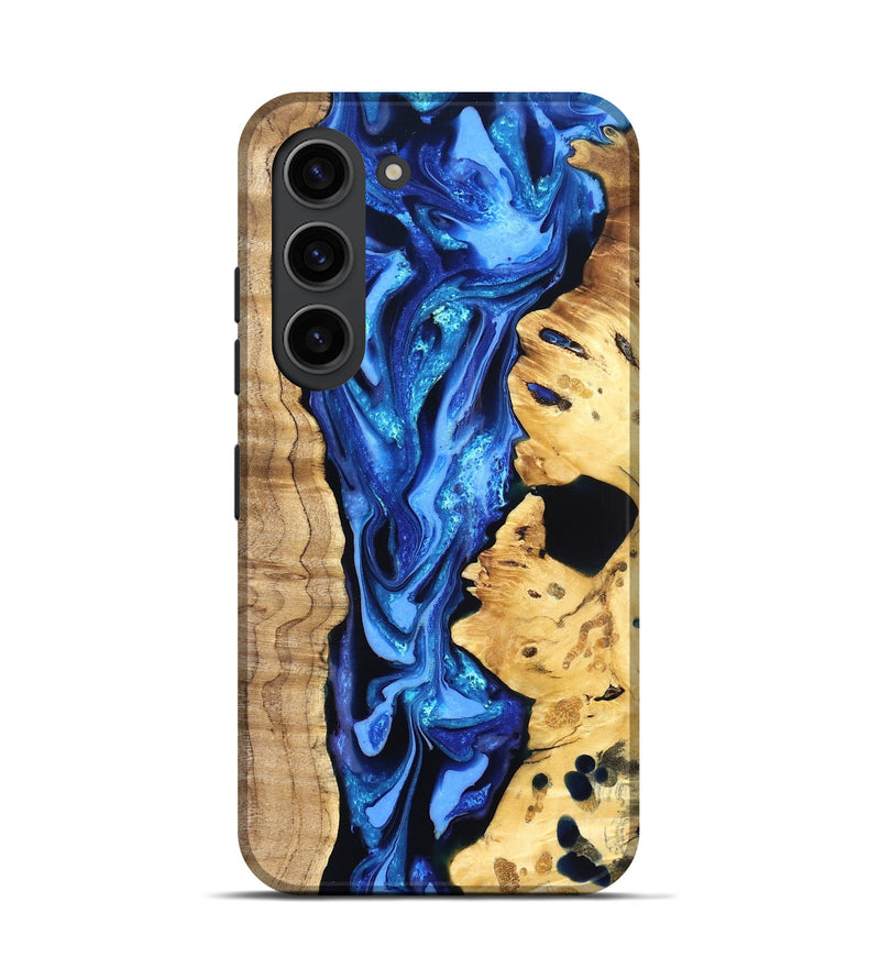 Galaxy S23 Wood Live Edge Phone Case - Arlo (Blue, 823237)
