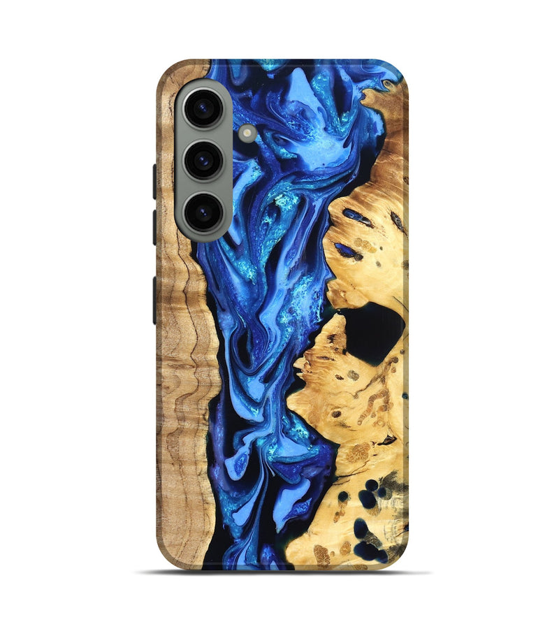 Galaxy S24 Wood Live Edge Phone Case - Arlo (Blue, 823237)
