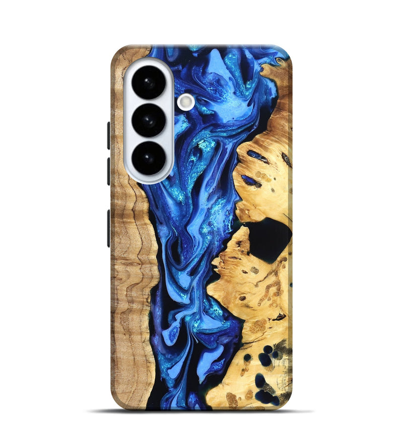 Galaxy S26 Wood Live Edge Phone Case - Arlo (Blue, 823237)