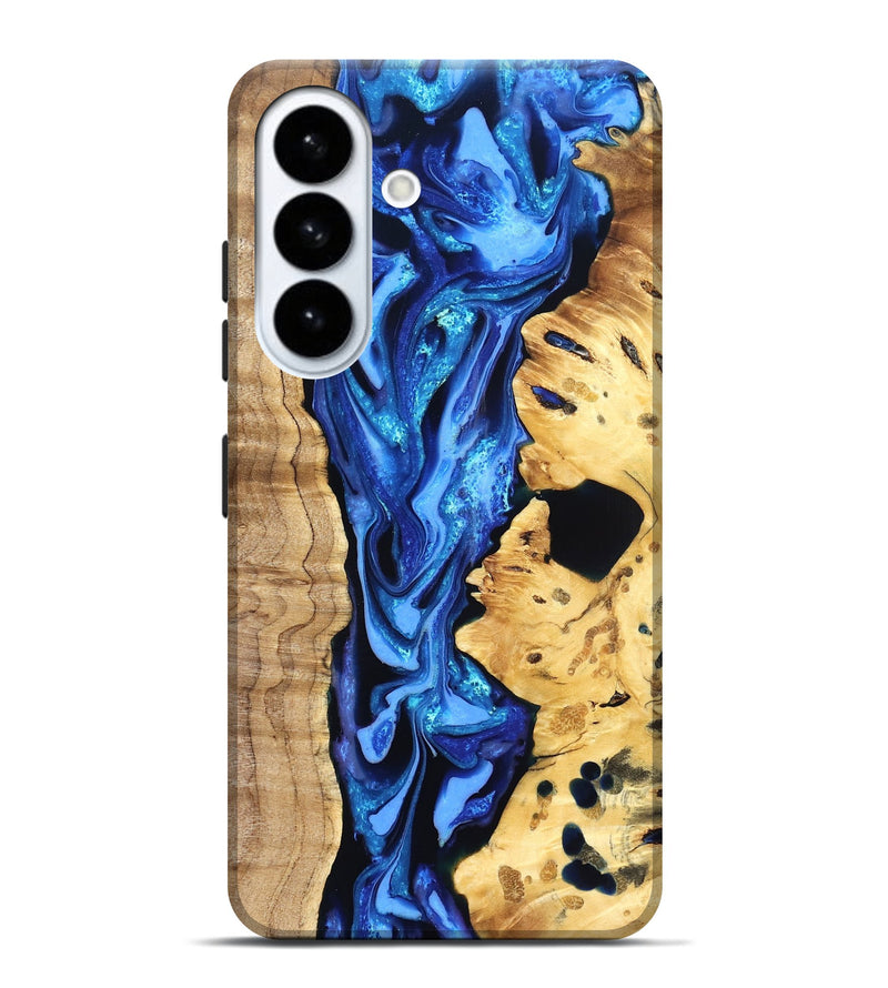 Galaxy S26 Plus Wood Live Edge Phone Case - Arlo (Blue, 823237)