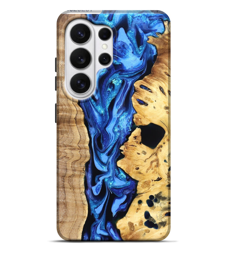 Galaxy S26 Ultra Wood Live Edge Phone Case - Arlo (Blue, 823237)