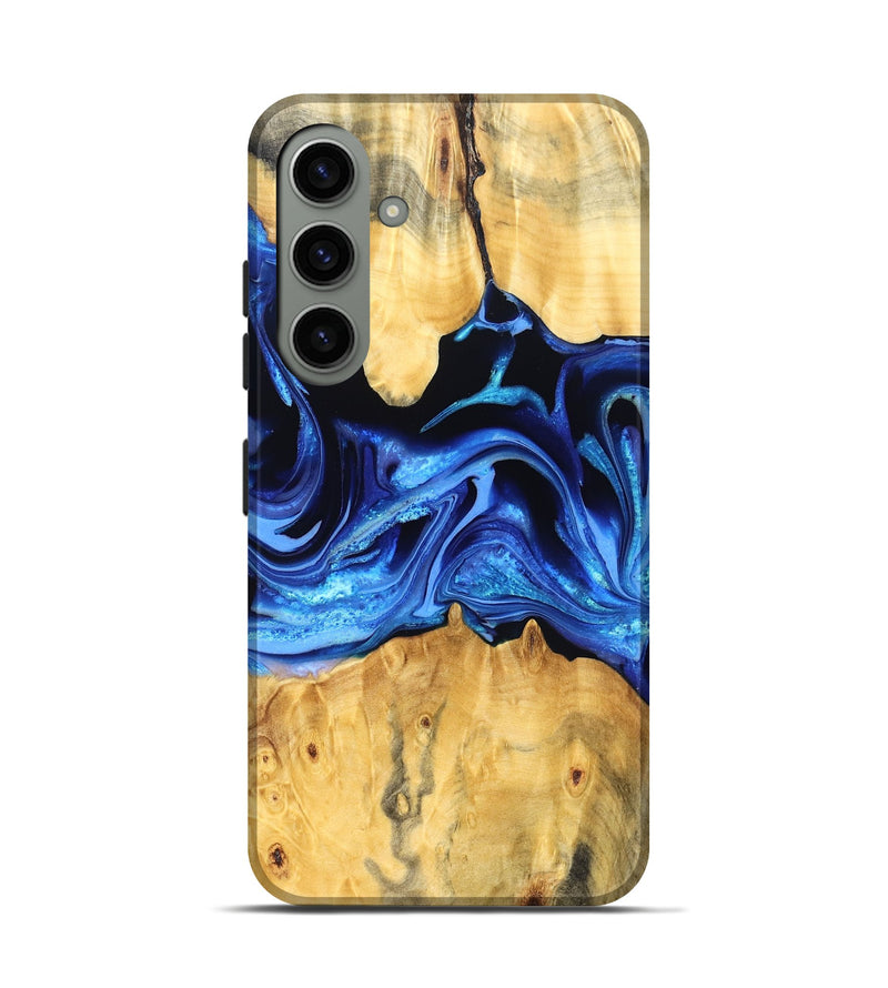 Galaxy S24 Wood Live Edge Phone Case - Gauge (Blue, 823238)