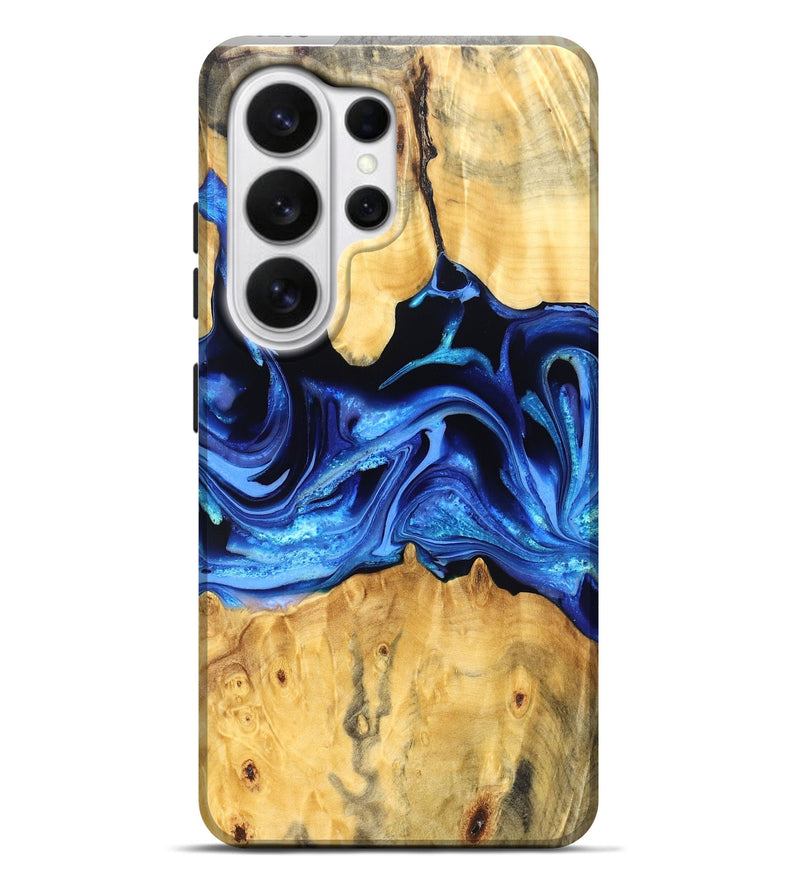 Galaxy S26 Ultra Wood Live Edge Phone Case - Gauge (Blue, 823238)