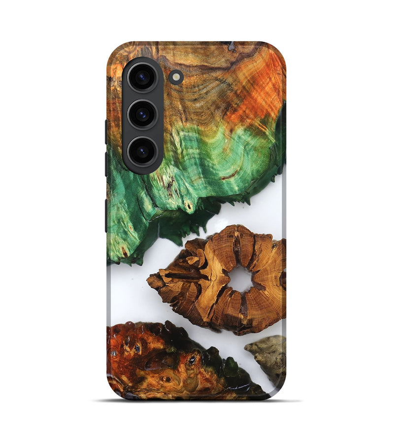 Galaxy S23 Wood Live Edge Phone Case - Shavon (Clear, 823239)