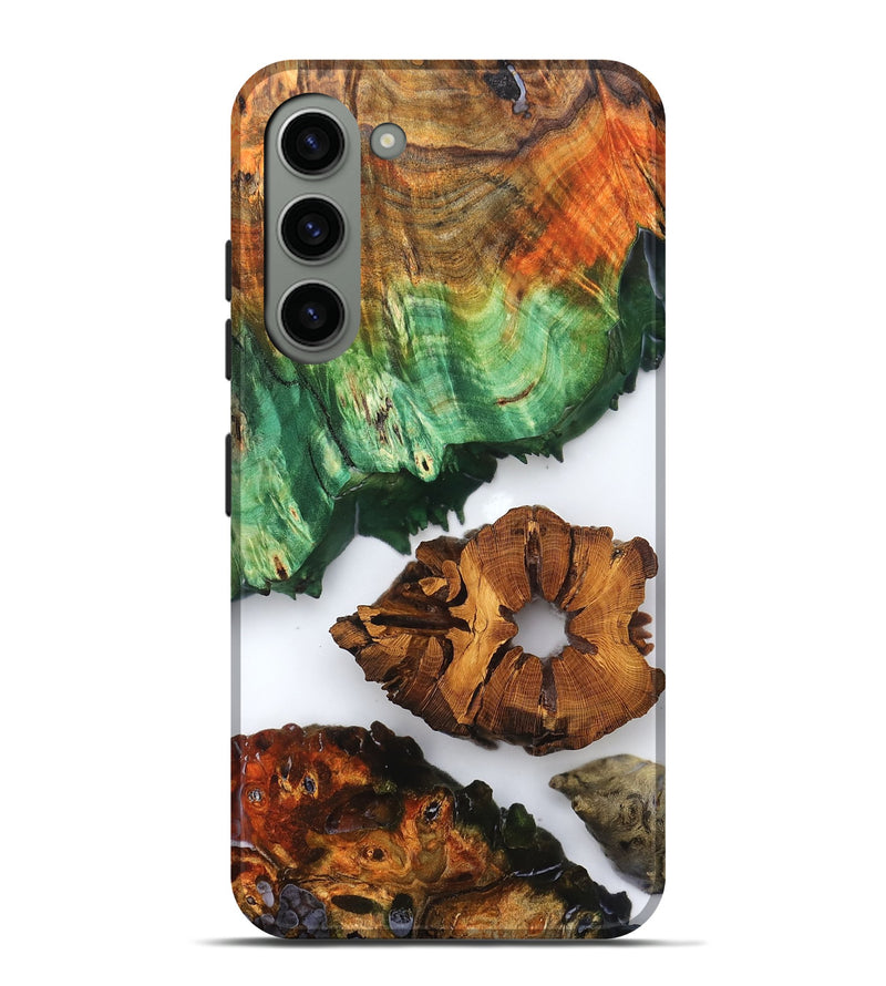 Galaxy S23 Plus Wood Live Edge Phone Case - Shavon (Clear, 823239)