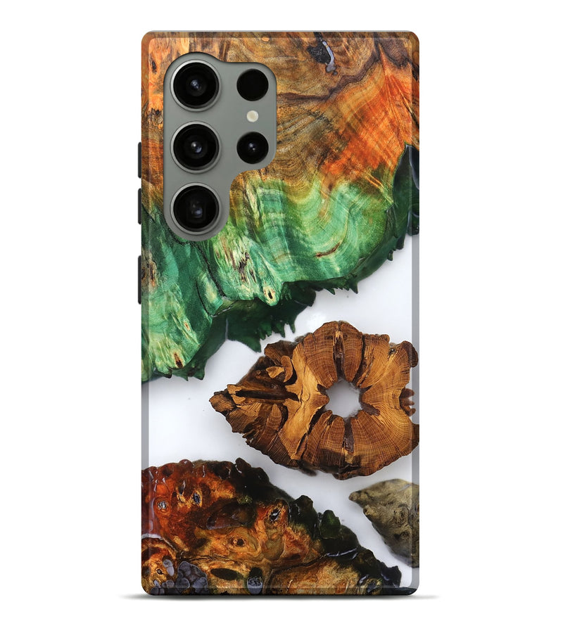 Galaxy S24 Ultra Wood Live Edge Phone Case - Shavon (Clear, 823239)