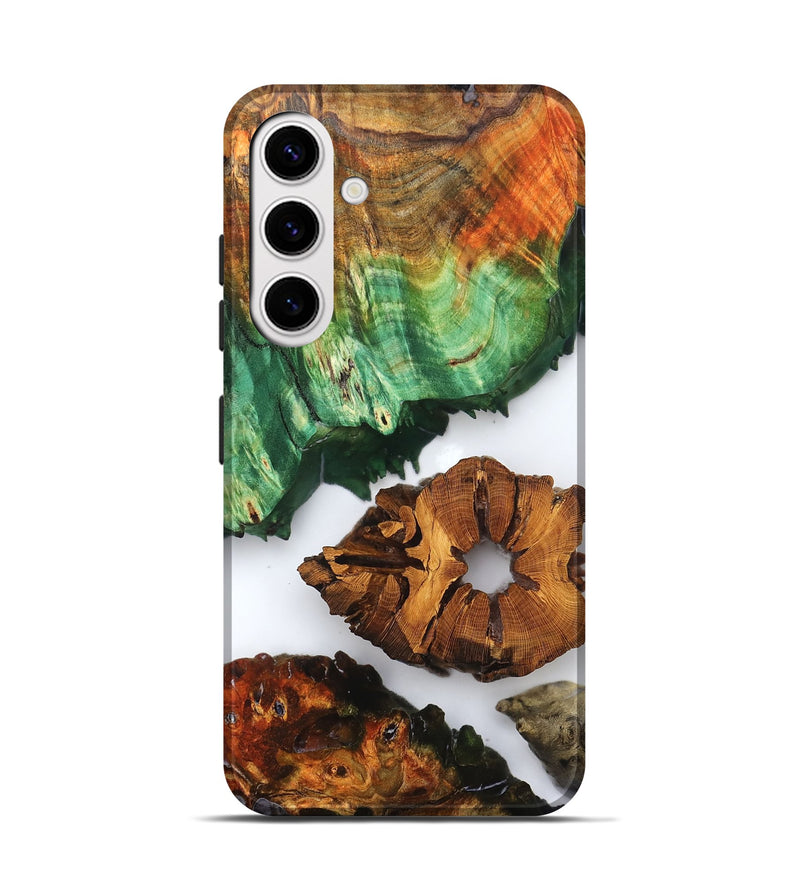 Galaxy S25 Wood Live Edge Phone Case - Shavon (Clear, 823239)