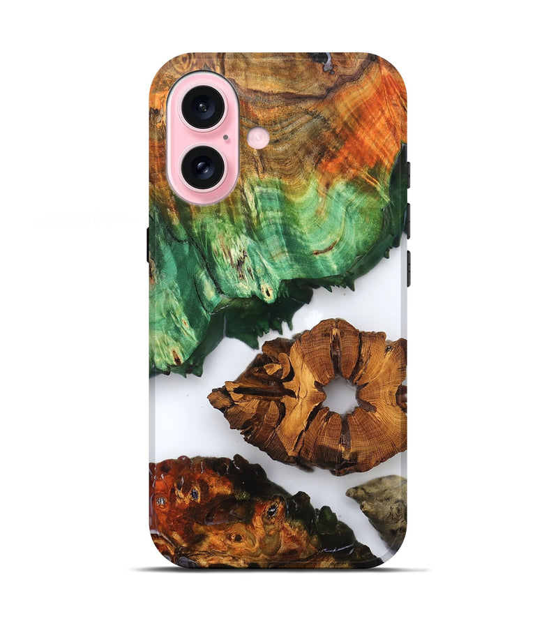 iPhone 17 Wood Live Edge Phone Case - Shavon (Clear, 823239)