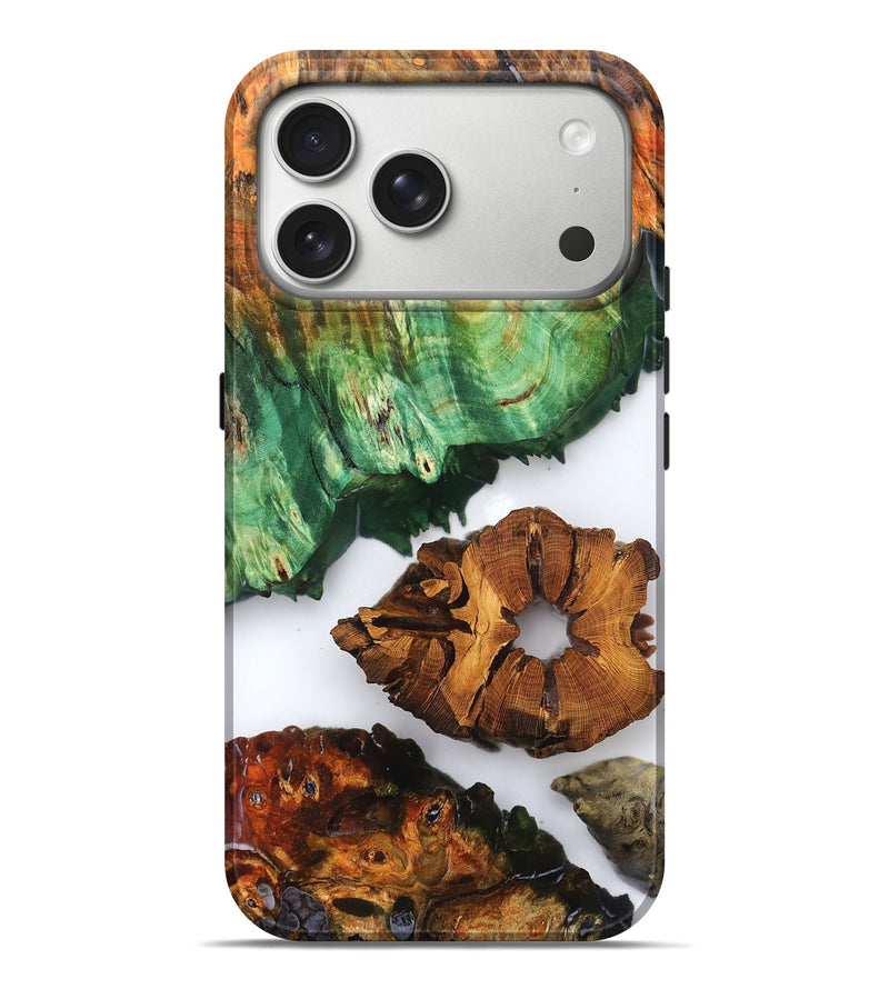 iPhone 17 Pro Max Wood Live Edge Phone Case - Shavon (Clear, 823239)