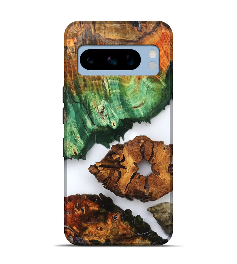Pixel 8 Pro Wood Live Edge Phone Case - Shavon (Clear, 823239)
