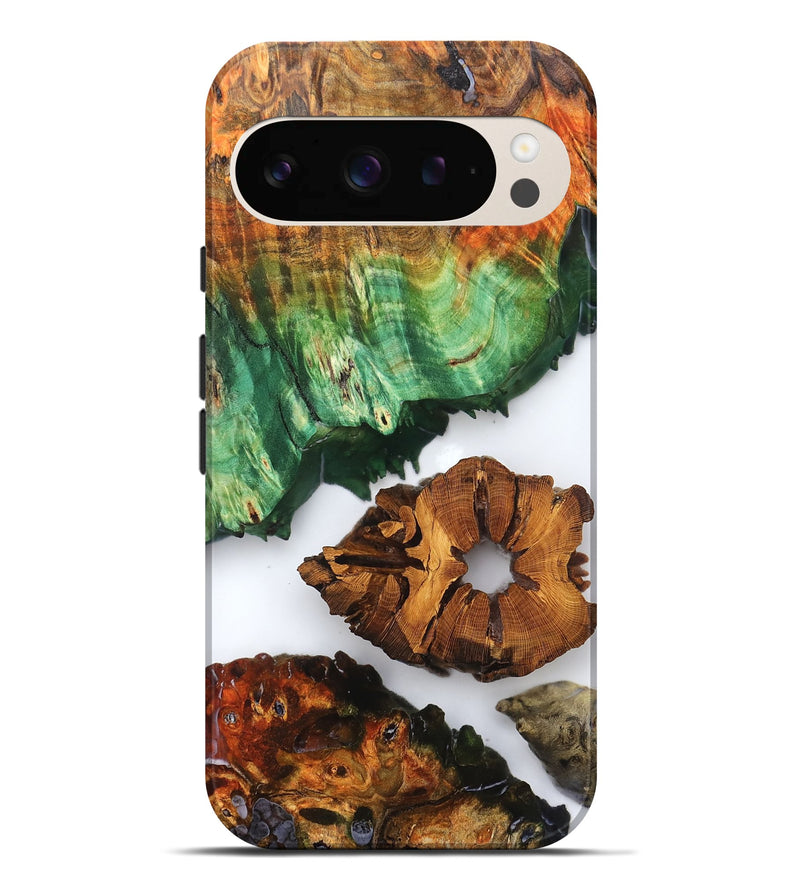 Pixel 9 Pro XL Wood Live Edge Phone Case - Shavon (Clear, 823239)