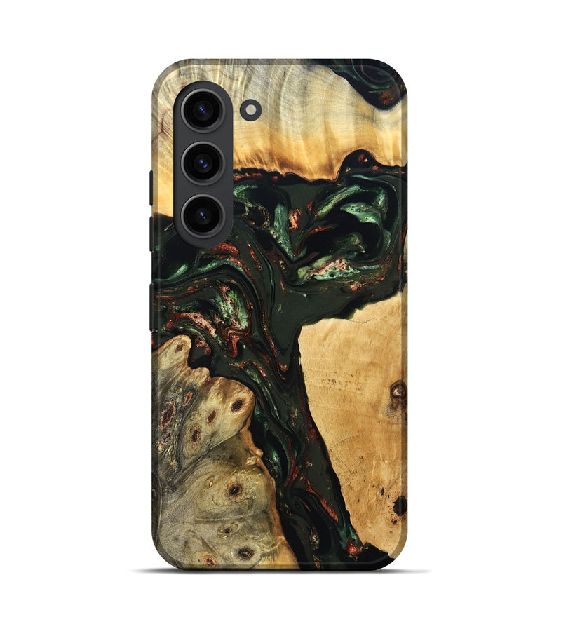 Galaxy S23 Wood Live Edge Phone Case - Tonya (Green, 823240)