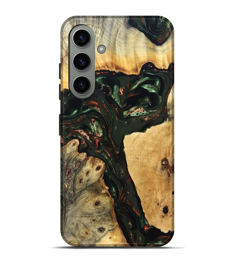 Galaxy S24 Plus Wood Live Edge Phone Case - Tonya (Green, 823240)