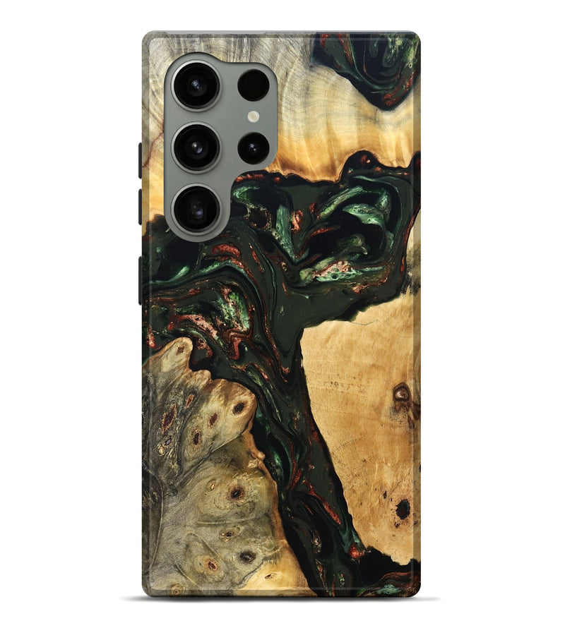 Galaxy S24 Ultra Wood Live Edge Phone Case - Tonya (Green, 823240)