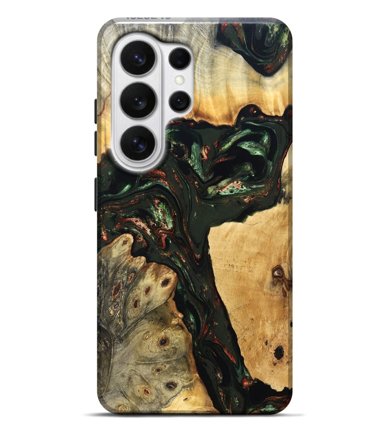 Galaxy S26 Ultra Wood Live Edge Phone Case - Tonya (Green, 823240)