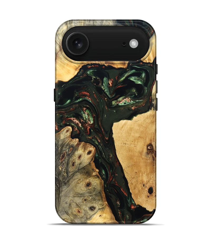 iPhone 17 Air Wood Live Edge Phone Case - Tonya (Green, 823240)