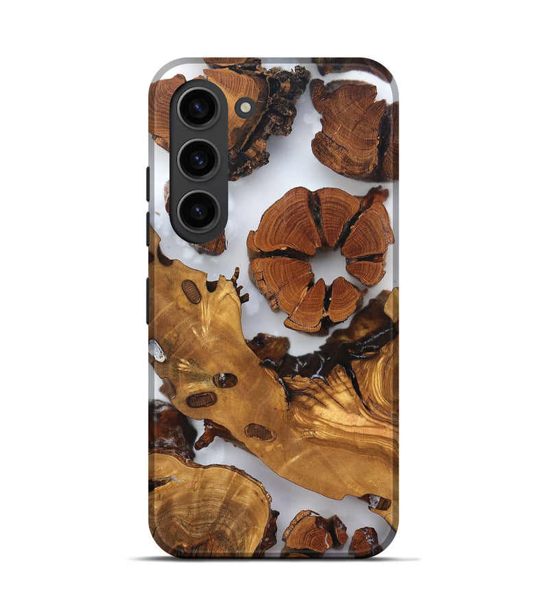 Galaxy S23 Wood Live Edge Phone Case - Marty (Clear, 823241)