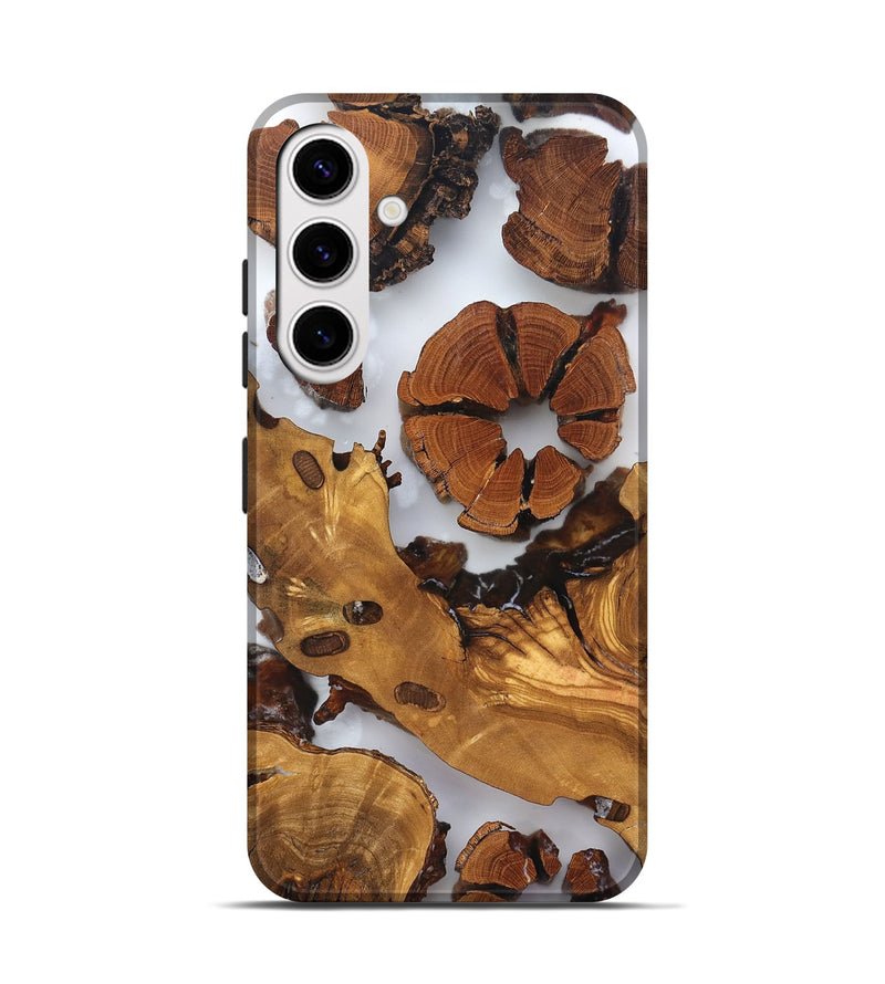 Galaxy S25 Wood Live Edge Phone Case - Marty (Clear, 823241)