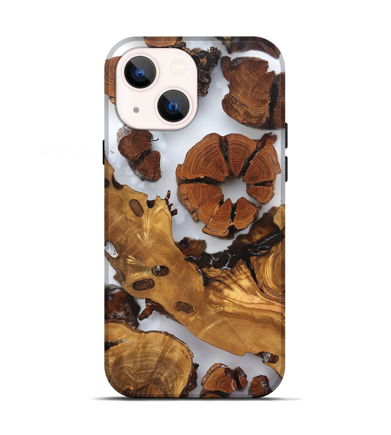 iPhone 13 Wood Live Edge Phone Case - Marty (Clear, 823241)