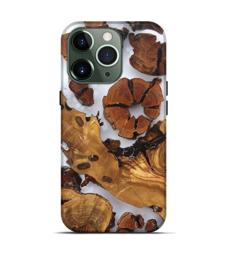 iPhone 13 Pro Wood Live Edge Phone Case - Marty (Clear, 823241)