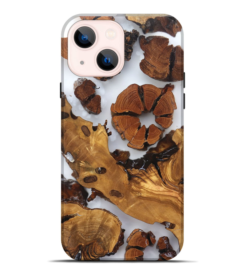 iPhone 14 Plus Wood Live Edge Phone Case - Marty (Clear, 823241)