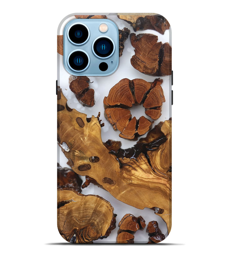 iPhone 14 Pro Max Wood Live Edge Phone Case - Marty (Clear, 823241)