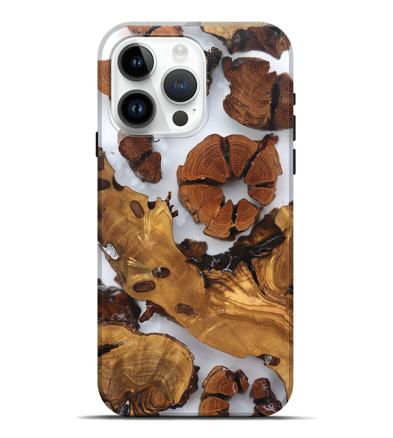 iPhone 15 Pro Max Wood Live Edge Phone Case - Marty (Clear, 823241)