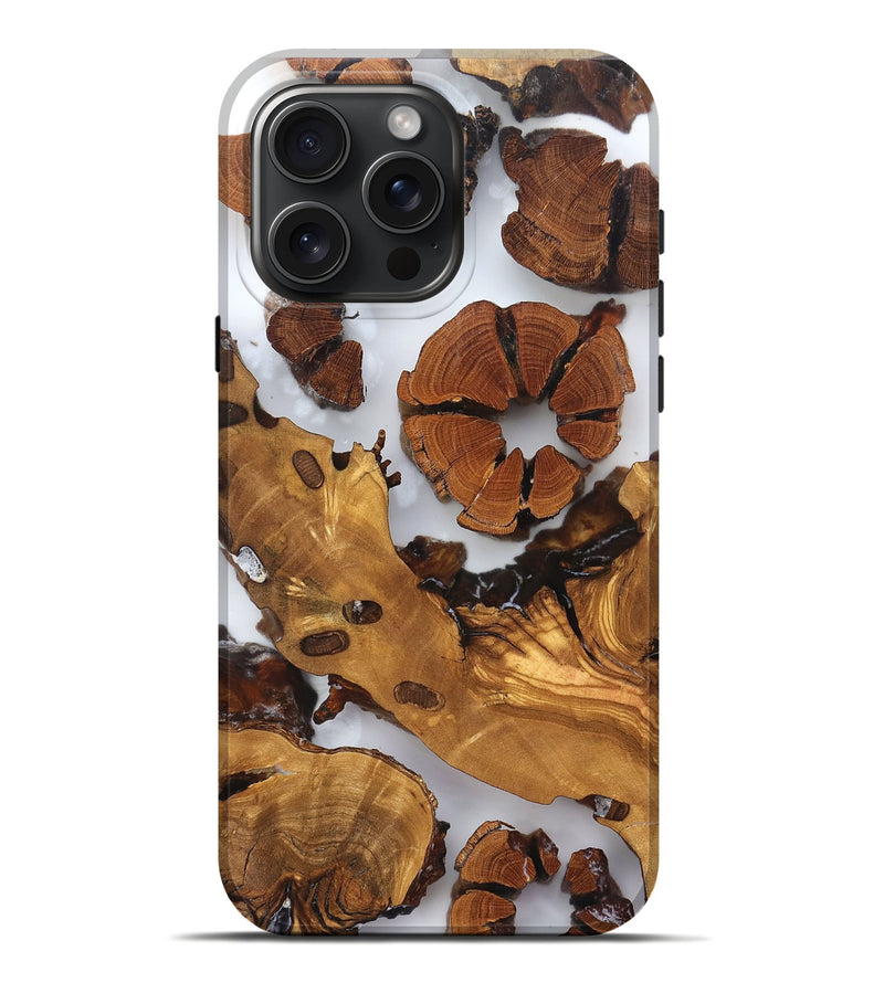 iPhone 16 Pro Max Wood Live Edge Phone Case - Marty (Clear, 823241)