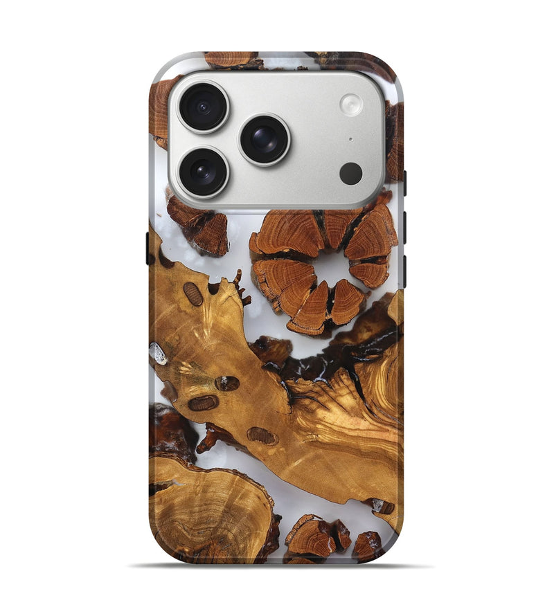 iPhone 17 Pro Wood Live Edge Phone Case - Marty (Clear, 823241)