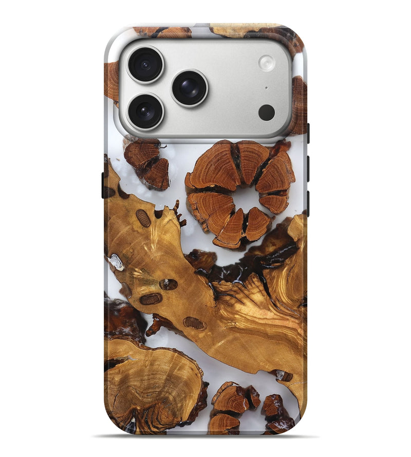 iPhone 17 Pro Max Wood Live Edge Phone Case - Marty (Clear, 823241)