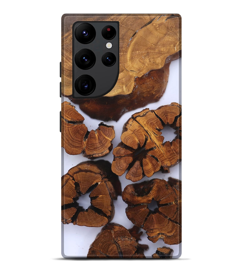 Galaxy S22 Ultra Wood Live Edge Phone Case - Freya (Clear, 823242)