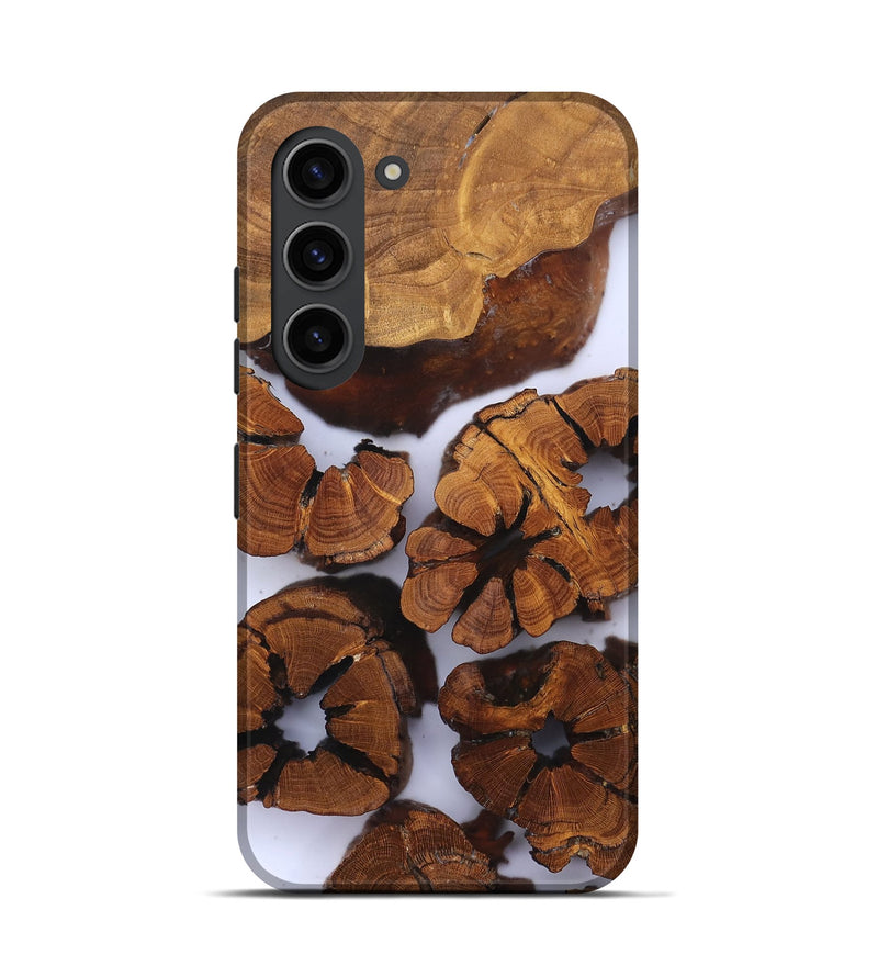 Galaxy S23 Wood Live Edge Phone Case - Freya (Clear, 823242)