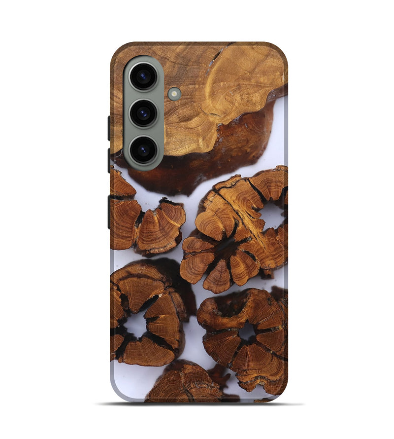 Galaxy S24 Wood Live Edge Phone Case - Freya (Clear, 823242)