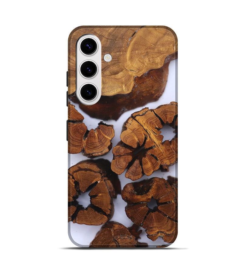 Galaxy S25 Wood Live Edge Phone Case - Freya (Clear, 823242)