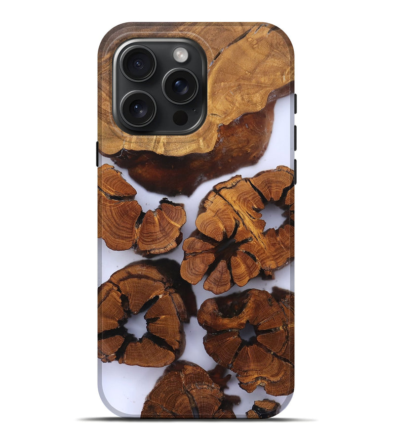 iPhone 16 Pro Max Wood Live Edge Phone Case - Freya (Clear, 823242)