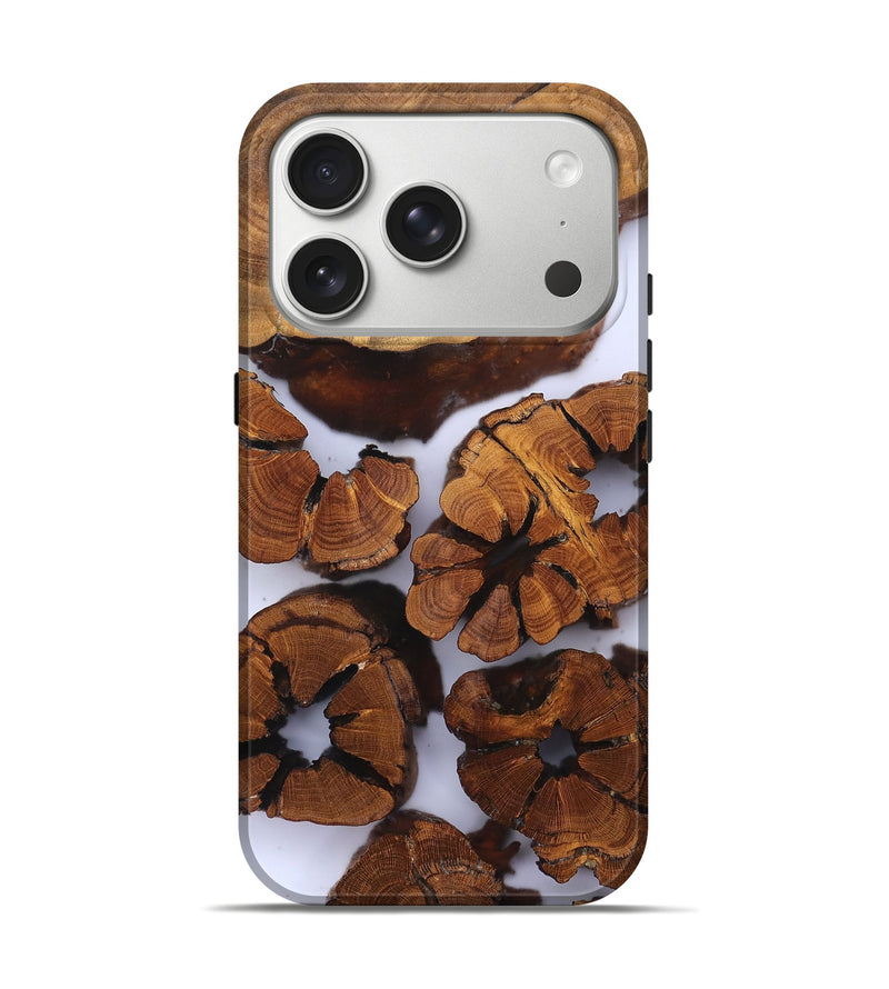 iPhone 17 Pro Wood Live Edge Phone Case - Freya (Clear, 823242)