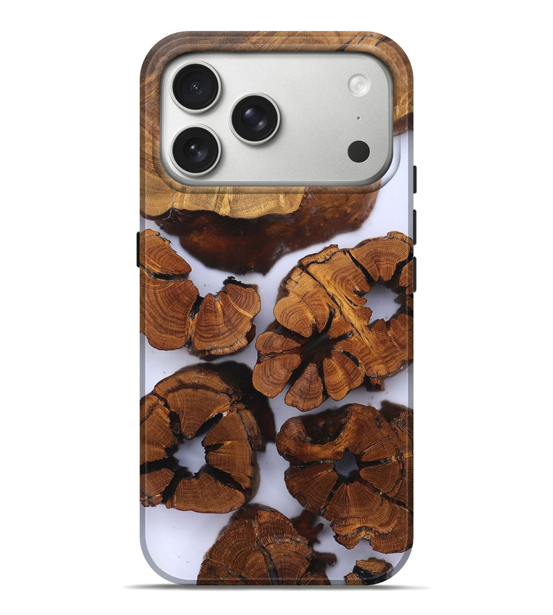 iPhone 17 Pro Max Wood Live Edge Phone Case - Freya (Clear, 823242)