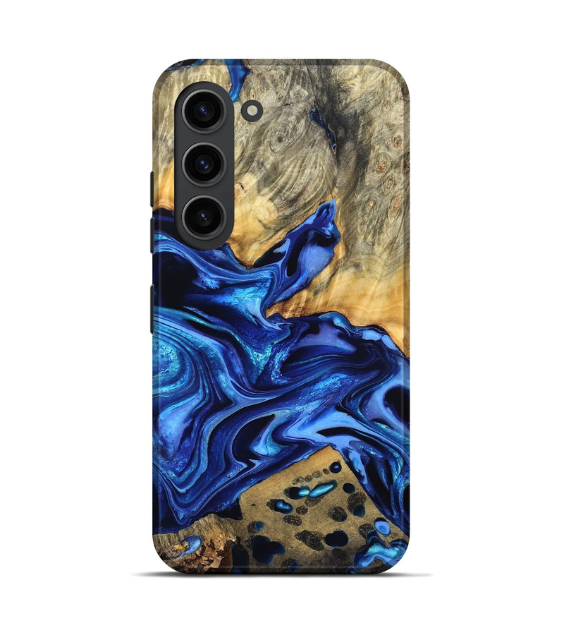 Galaxy S23 Wood Live Edge Phone Case - Darby (Blue, 823243)