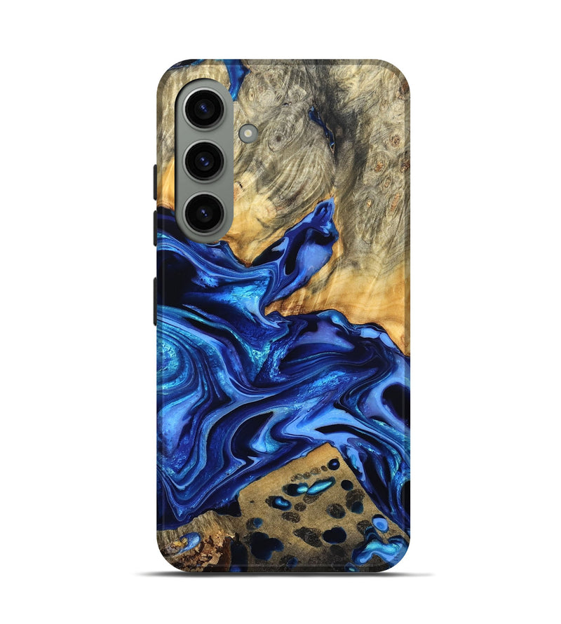Galaxy S24 Wood Live Edge Phone Case - Darby (Blue, 823243)