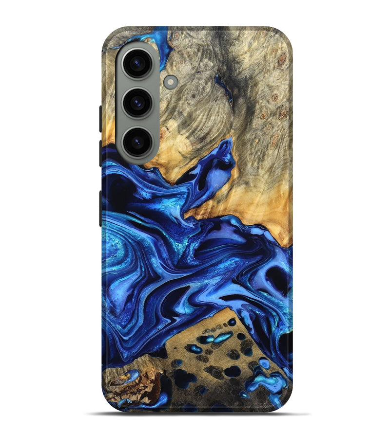 Galaxy S24 Plus Wood Live Edge Phone Case - Darby (Blue, 823243)