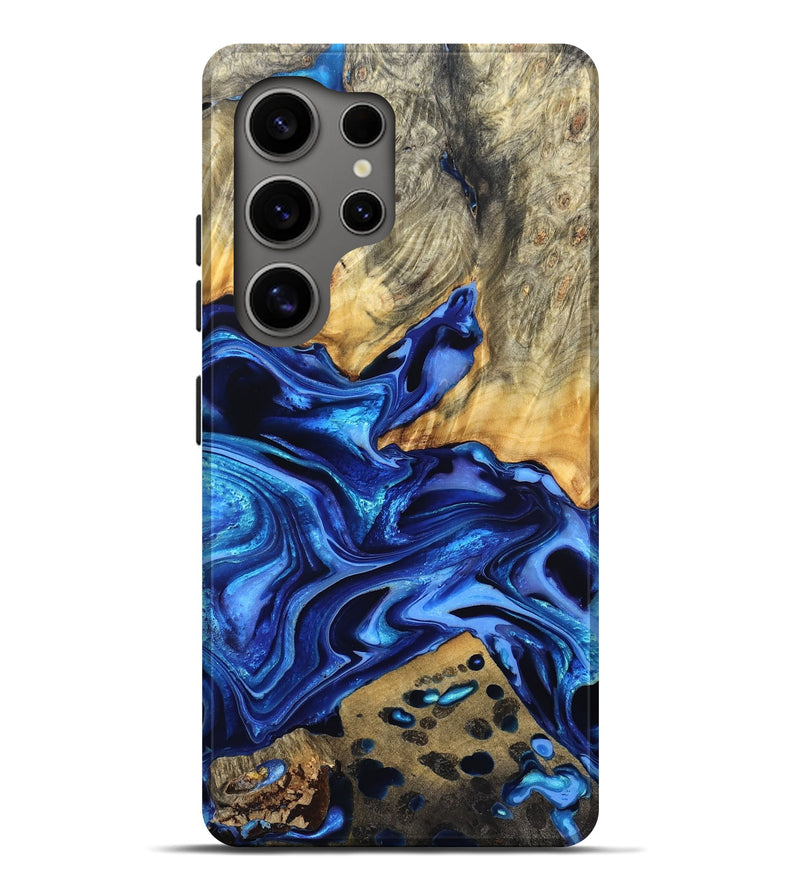Galaxy S25 Ultra Wood Live Edge Phone Case - Darby (Blue, 823243)